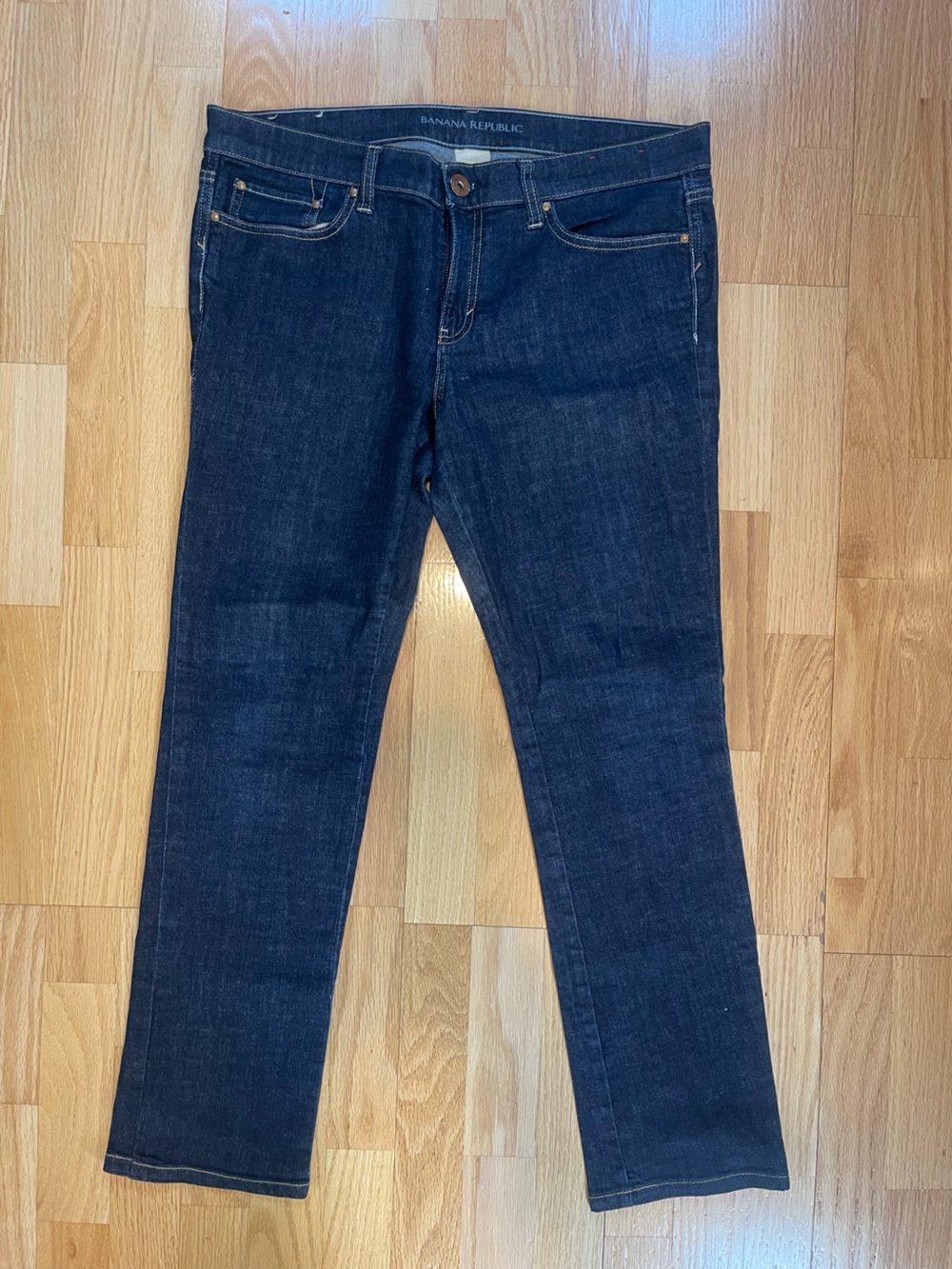 Banana Republic Dark Blue Straight Leg Jeans